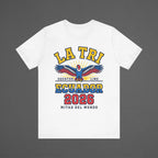 Ecuador 2026 Football Fan T-Shirt | Add Your Name & Number | La Tri Yellow Never Fades | La Tri Football Gift | Men Women Soccer Tee