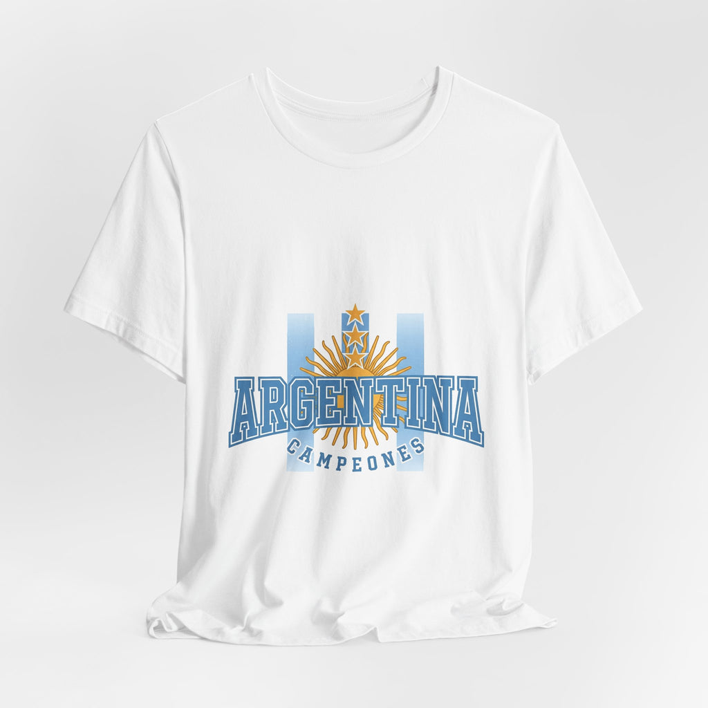 Argentina Soccer Fan T-Shirt | Albiceleste Three Stars Tee | 2026 Football Gift | Sun of May Futbol Shirt Men Women