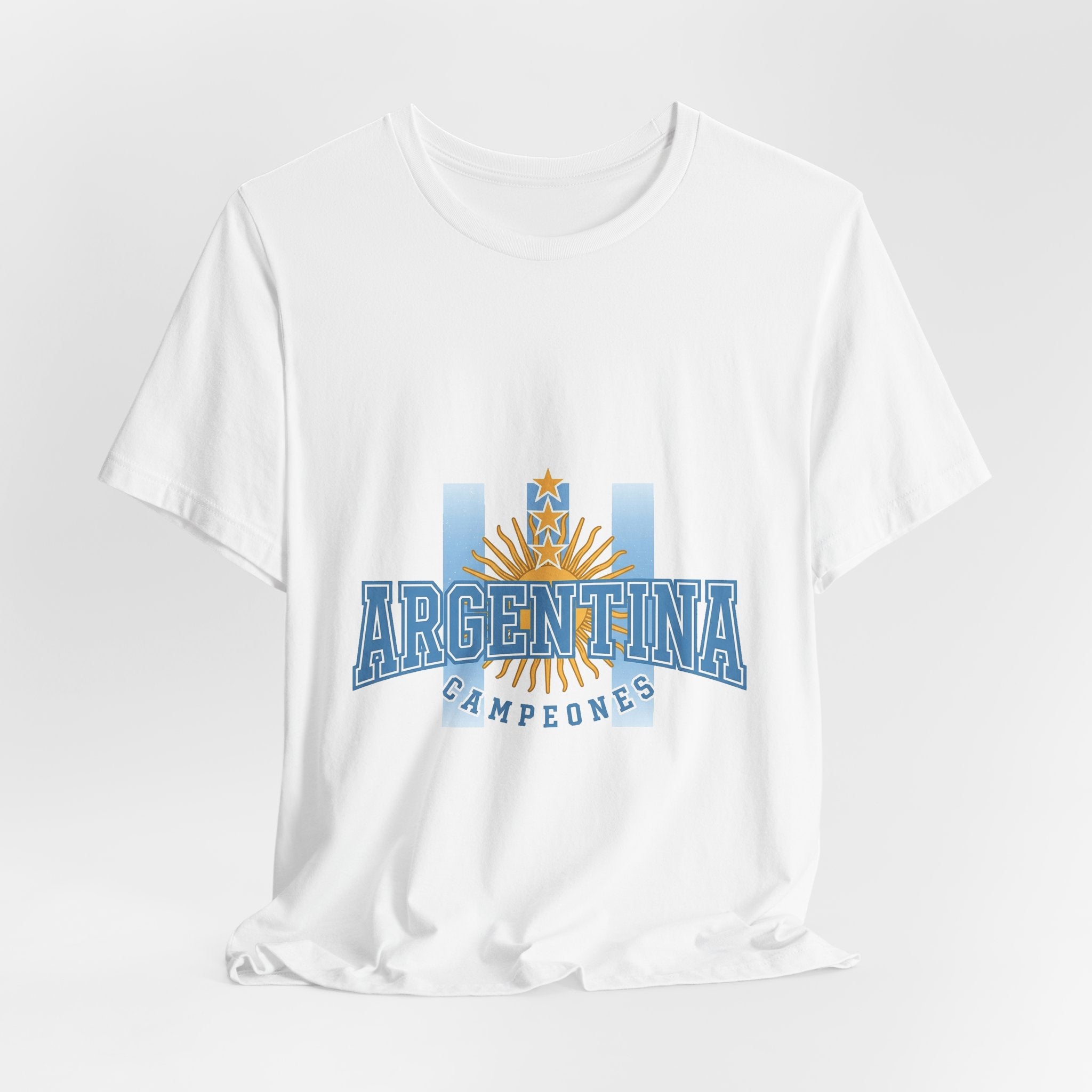 Argentina Soccer Fan T-Shirt | Albiceleste Three Stars Tee | 2026 Football Gift | Sun of May Futbol Shirt Men Women