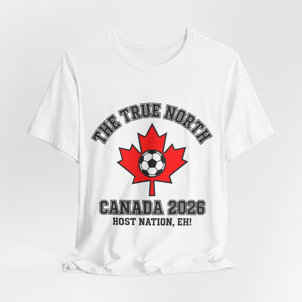 Canada 2026 Football Fan T-Shirt | Add Your Name & Number | Host Nation Les Rouges 2026 | Les Rouges Football Gift | Men Women Soccer Tee
