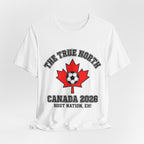 Canada 2026 Football Fan T-Shirt | Add Your Name & Number | Host Nation Les Rouges 2026 | Les Rouges Football Gift | Men Women Soccer Tee
