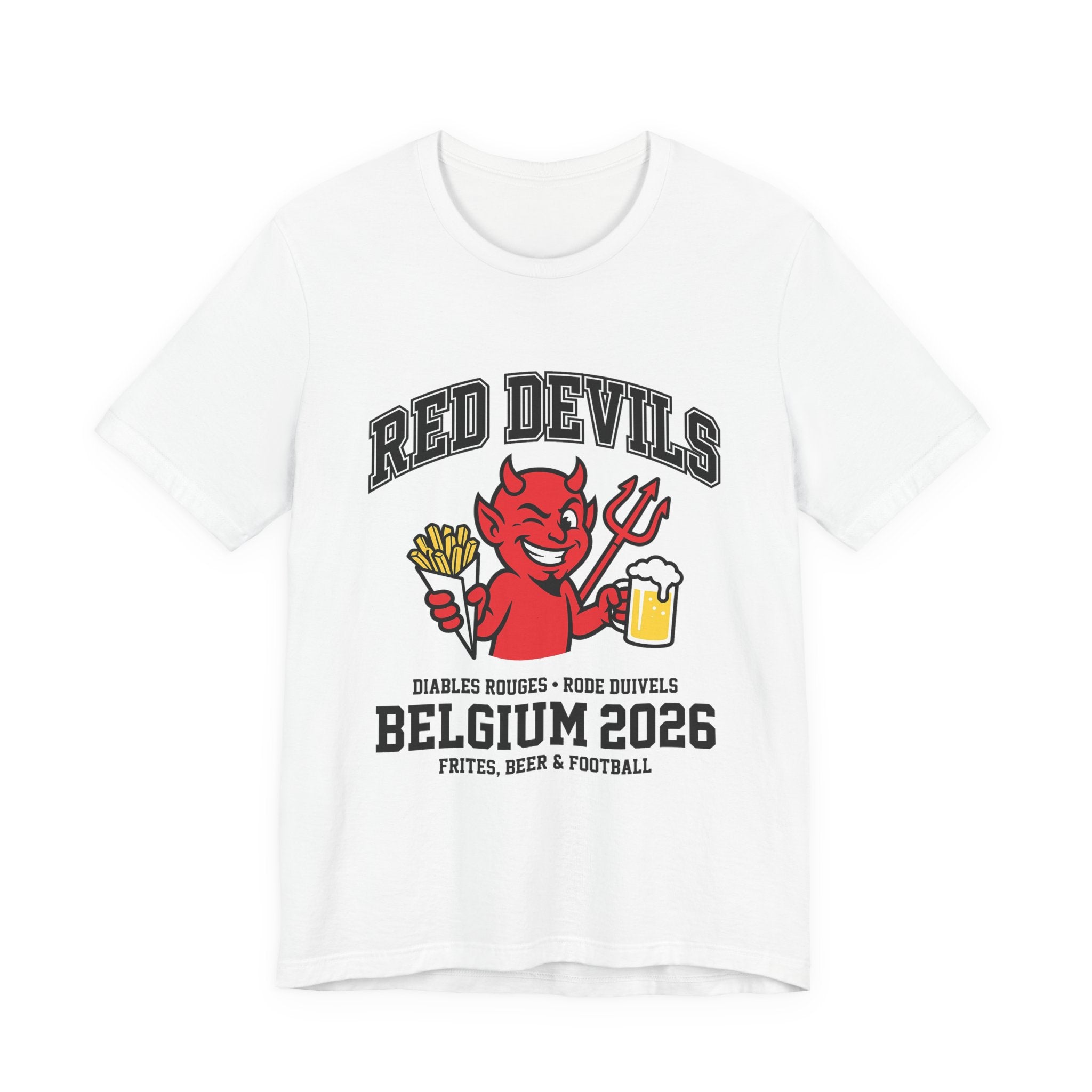 Belgium Soccer Fan T-Shirt | Red Devils Diables Rouges Tee | 2026 Football Gift | Rode Duivels Belgian Futbol Shirt