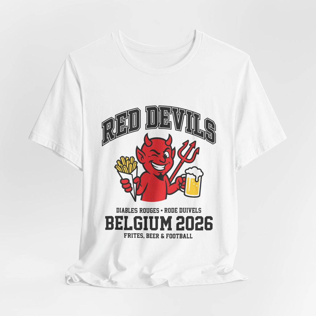 Belgium Soccer Fan T-Shirt | Red Devils Diables Rouges Tee | 2026 Football Gift | Rode Duivels Belgian Futbol Shirt