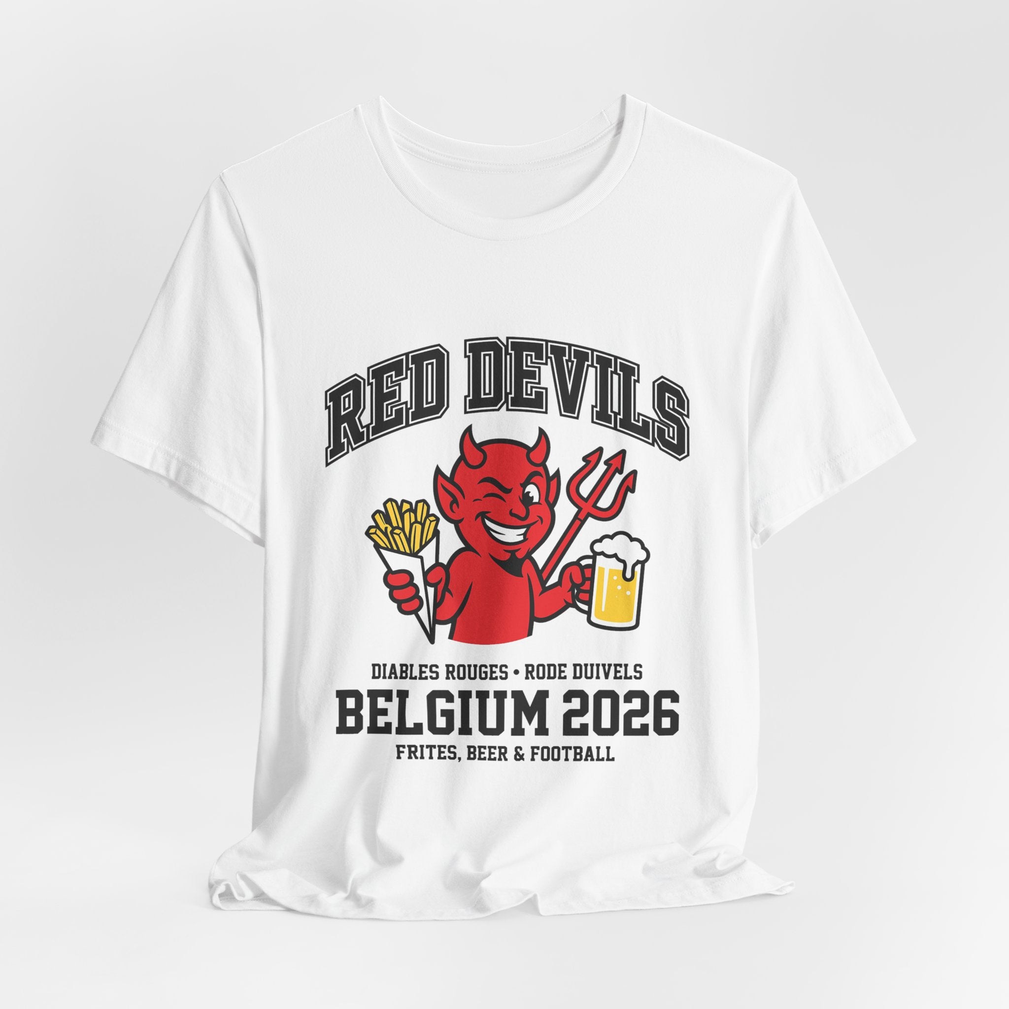 Belgium Soccer Fan T-Shirt | Red Devils Diables Rouges Tee | 2026 Football Gift | Rode Duivels Belgian Futbol Shirt