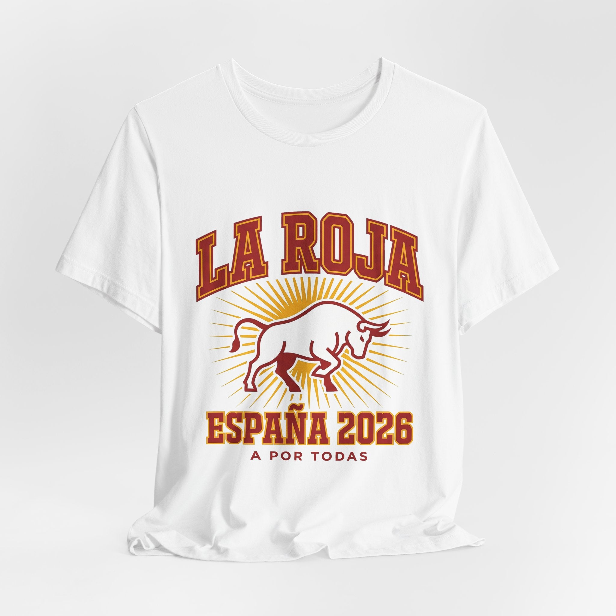 Spain Soccer Fan T-Shirt | La Roja Furia Roja Tee | 2026 Football Gift | Espana Toro Futbol Shirt Men Women Unisex