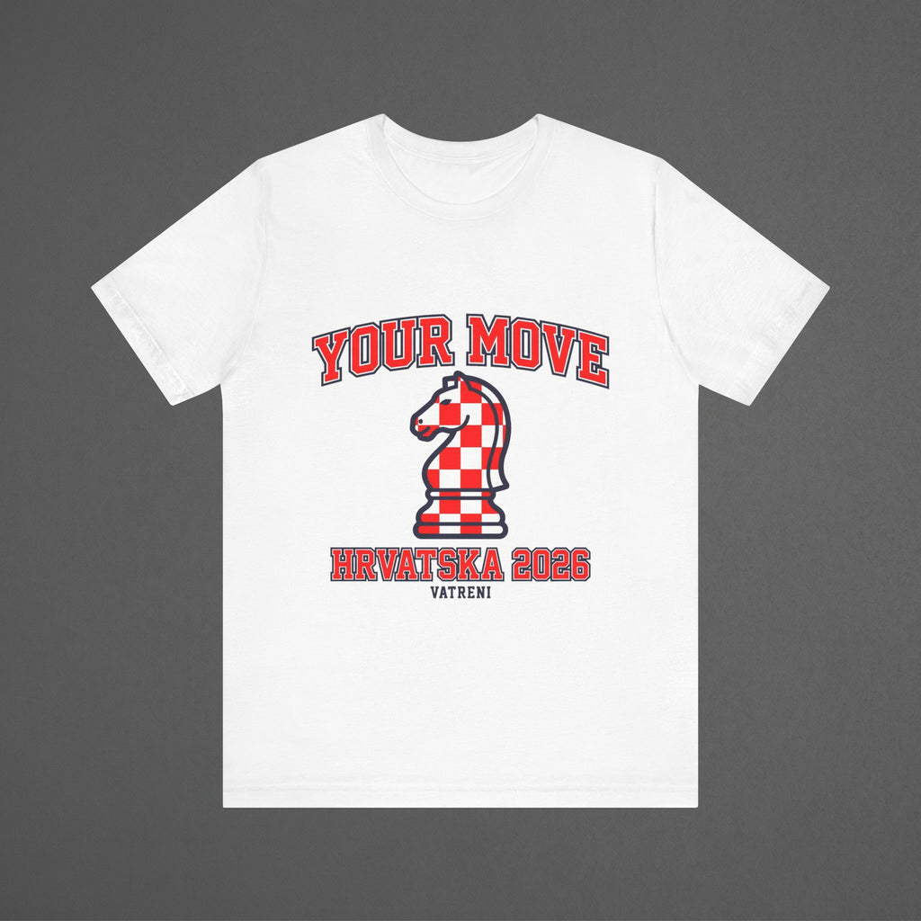 Croatia 2026 Football Fan T-Shirt | Add Your Name & Number | Vatreni Two Finals Checkerboard | Vatreni Football Gift | Men Women Soccer Tee