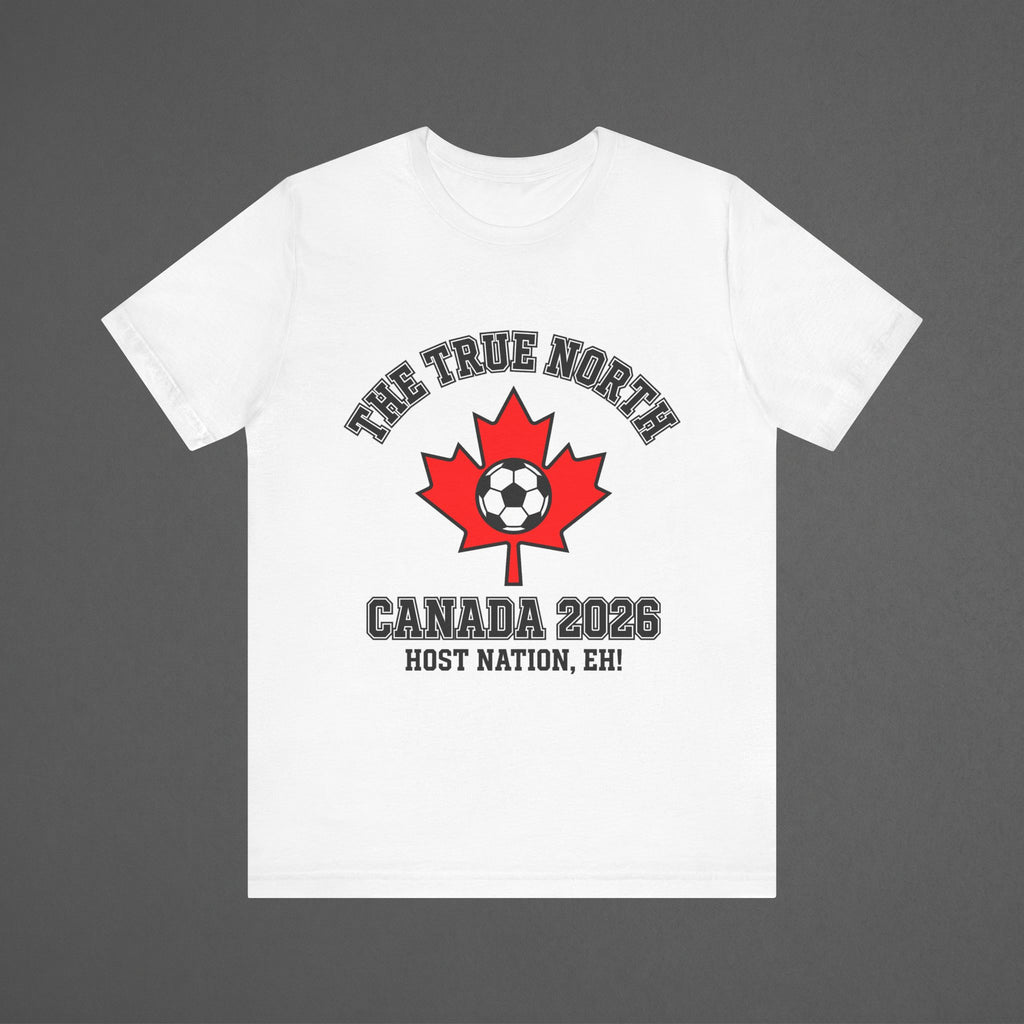 Canada 2026 Football Fan T-Shirt | Add Your Name & Number | Host Nation Les Rouges 2026 | Les Rouges Football Gift | Men Women Soccer Tee