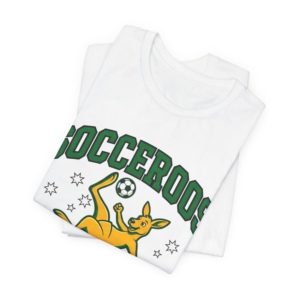 Australia Soccer Fan T-Shirt | Socceroos Green Gold Tee | 2026 Football Gift | Aussie Kangaroo Footy Shirt Men Women