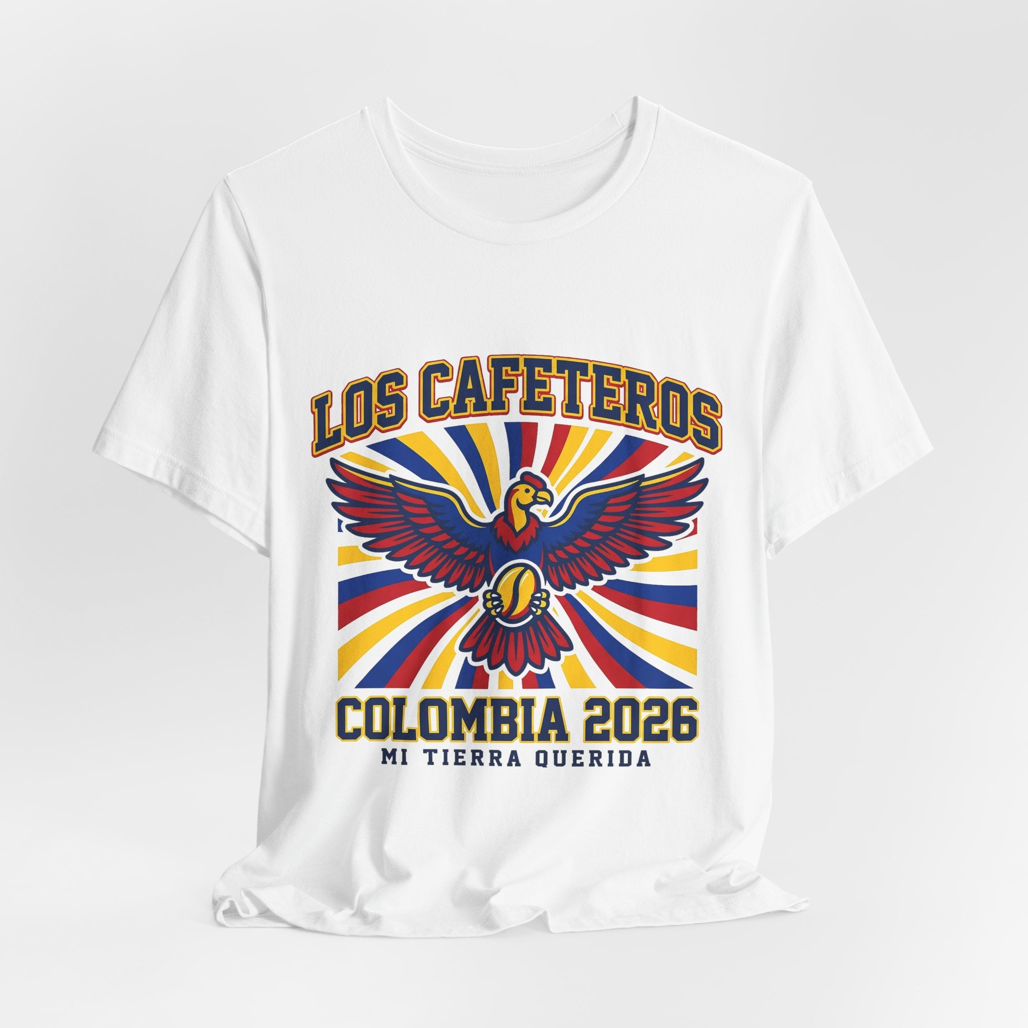 Colombia 2026 Football Fan T-Shirt | Add Your Name & Number | Coffee Condor Cumbia | Los Cafeteros Football Gift | Men Women Soccer Tee