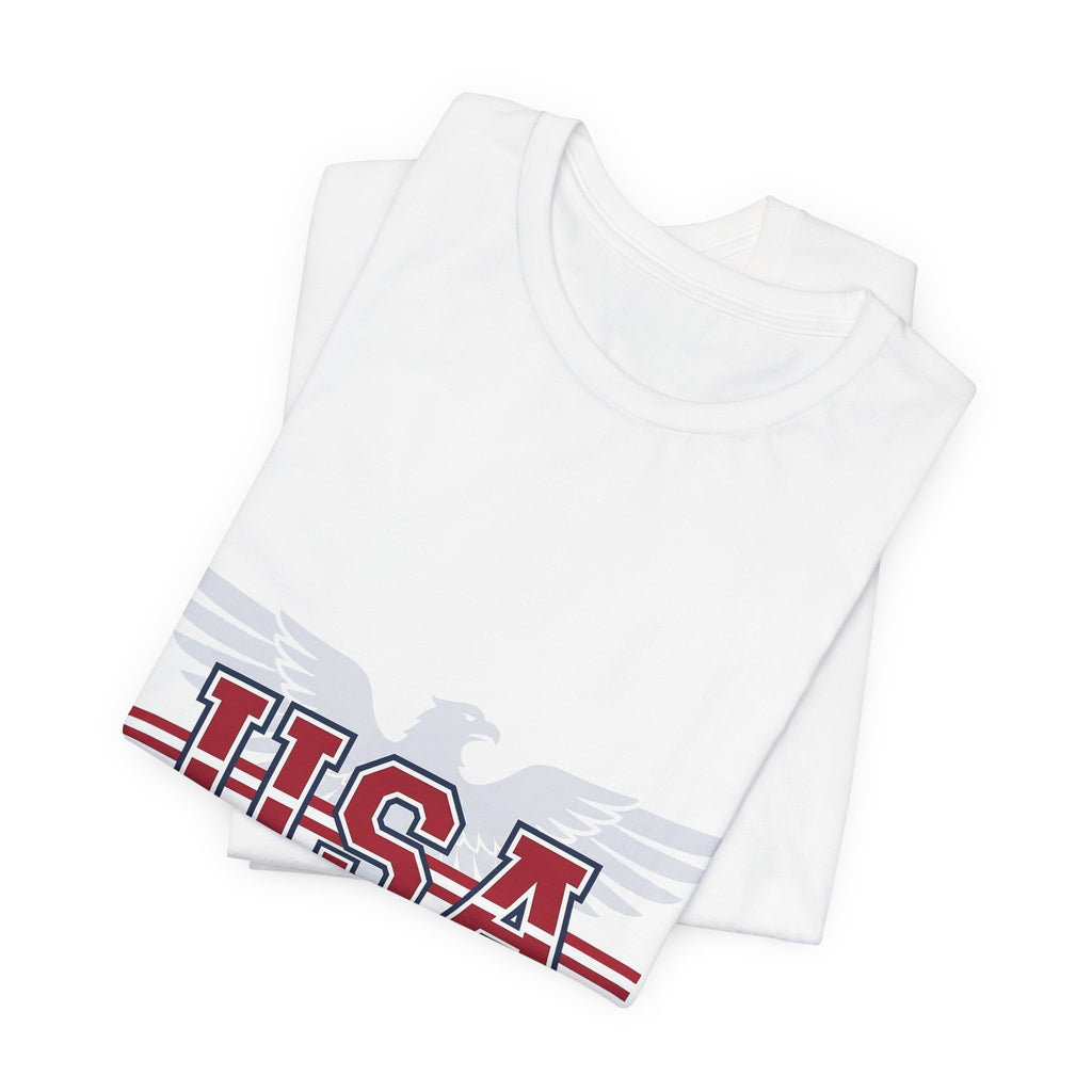 USA 2026 Football Fan T-Shirt | Add Your Name & Number | Host Nation 1994 to Now | Stars and Stripes Football Gift | Men Women Soccer Tee