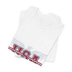 USA 2026 Football Fan T-Shirt | Add Your Name & Number | Host Nation 1994 to Now | Stars and Stripes Football Gift | Men Women Soccer Tee