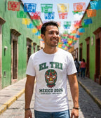 Mexico 2026 Football Fan T-Shirt | Add Your Name & Number | El Tri Host Nation Since 1986 | El Tri Football Gift | Men Women Soccer Tee