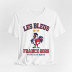 France 2026 Football Fan T-Shirt | Add Your Name & Number | Two Stars Les Bleus Allez | Les Bleus Football Gift | Men Women Soccer Tee