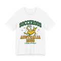 Australia Soccer Fan T-Shirt | Socceroos Green Gold Tee | 2026 Football Gift | Aussie Kangaroo Footy Shirt Men Women