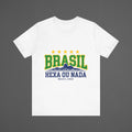 Brazil 2026 Football Fan T-Shirt | Add Your Name & Number | Five Stars Samba Soul | Seleção Football Gift | Men Women Soccer Tee