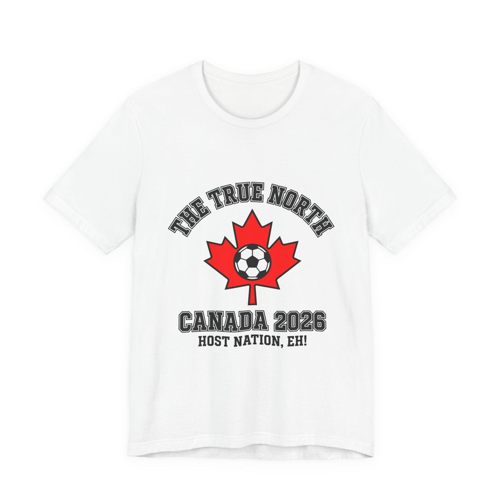 Canada Soccer Fan T-Shirt | Les Rouges Maple Leaf Tee | 2026 Football Gift | Host Nation Canadian Futbol Shirt