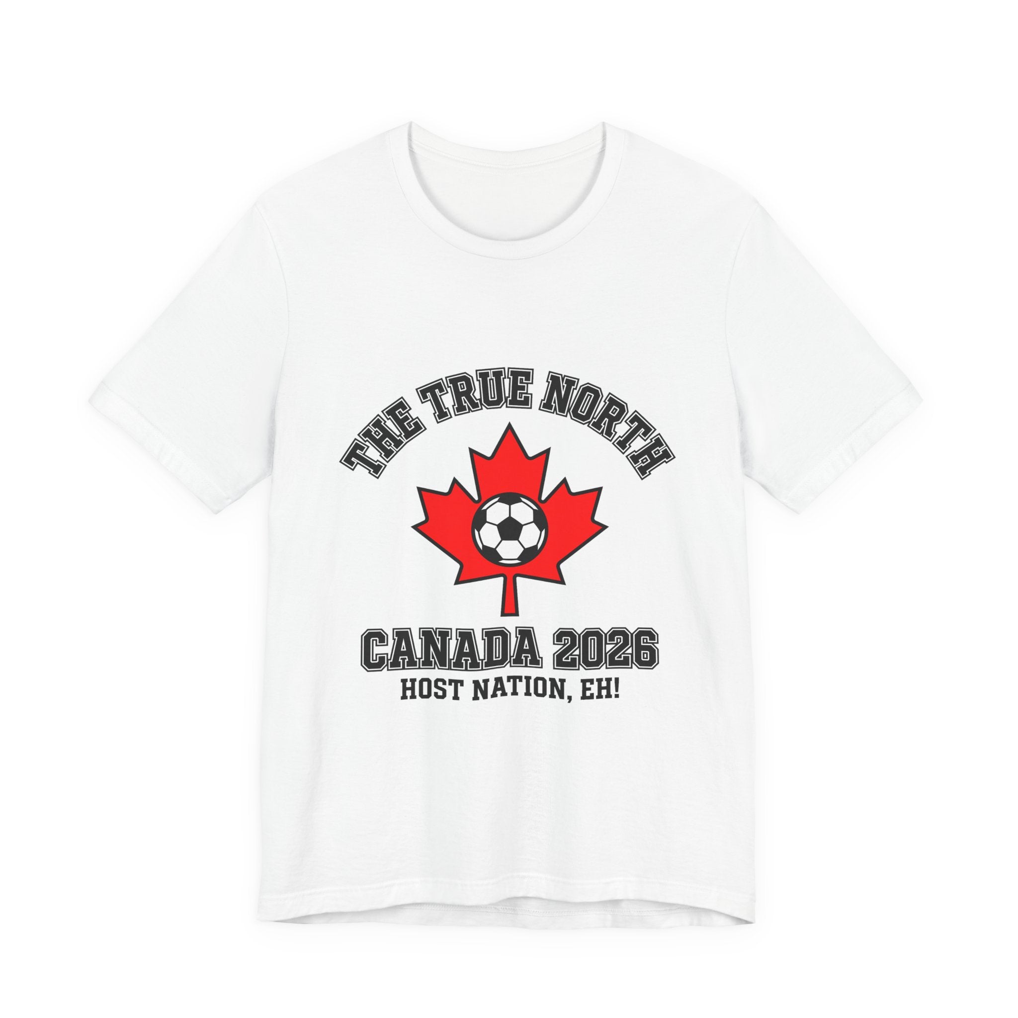 Canada Soccer Fan T-Shirt | Les Rouges Maple Leaf Tee | 2026 Football Gift | Host Nation Canadian Futbol Shirt