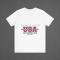 USA 2026 Football Fan T-Shirt | Add Your Name & Number | Host Nation 1994 to Now | Stars and Stripes Football Gift | Men Women Soccer Tee