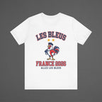 France 2026 Football Fan T-Shirt | Add Your Name & Number | Two Stars Les Bleus Allez | Les Bleus Football Gift | Men Women Soccer Tee