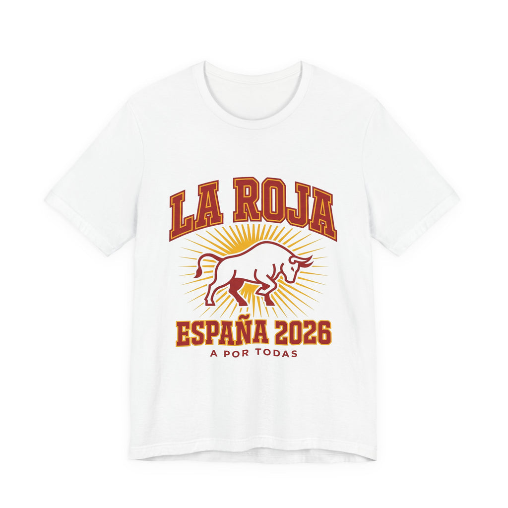 Spain Soccer Fan T-Shirt | La Roja Furia Roja Tee | 2026 Football Gift | Espana Toro Futbol Shirt Men Women Unisex
