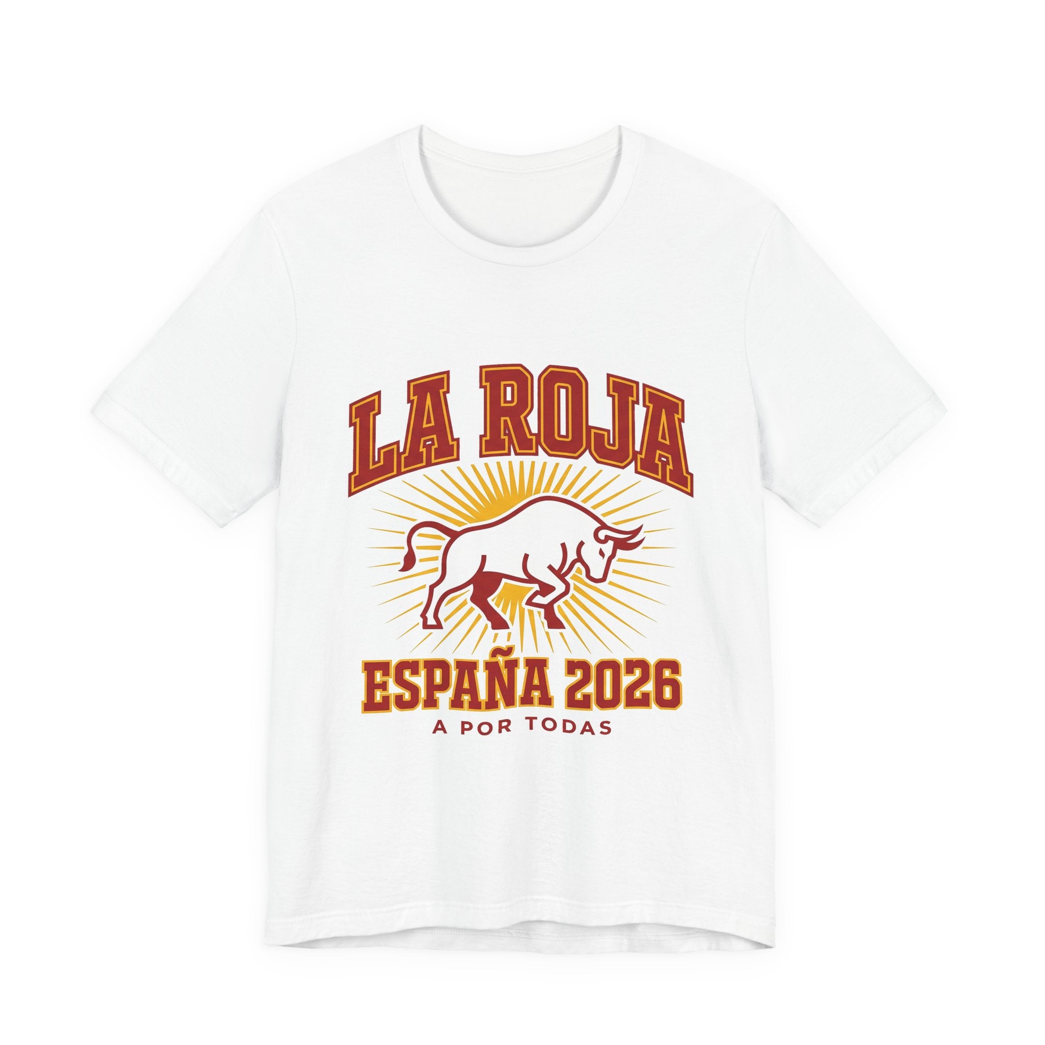 Spain Soccer Fan T-Shirt | La Roja Furia Roja Tee | 2026 Football Gift | Espana Toro Futbol Shirt Men Women Unisex
