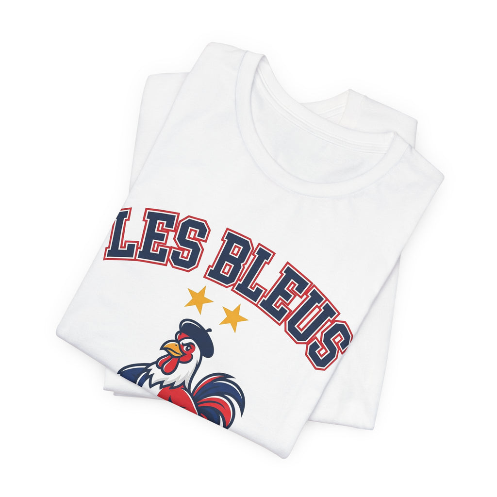 France 2026 Football Fan T-Shirt | Add Your Name & Number | Two Stars Les Bleus Allez | Les Bleus Football Gift | Men Women Soccer Tee
