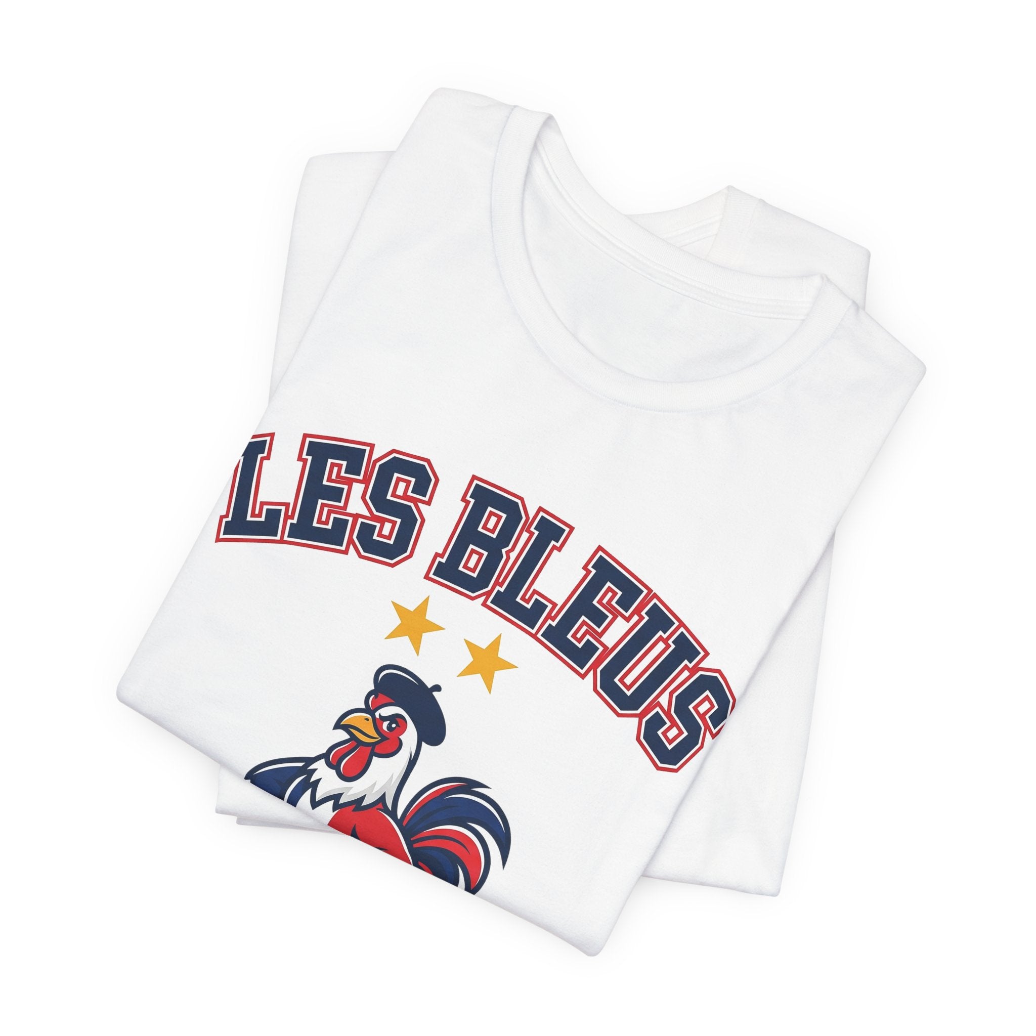 France 2026 Football Fan T-Shirt | Add Your Name & Number | Two Stars Les Bleus Allez | Les Bleus Football Gift | Men Women Soccer Tee