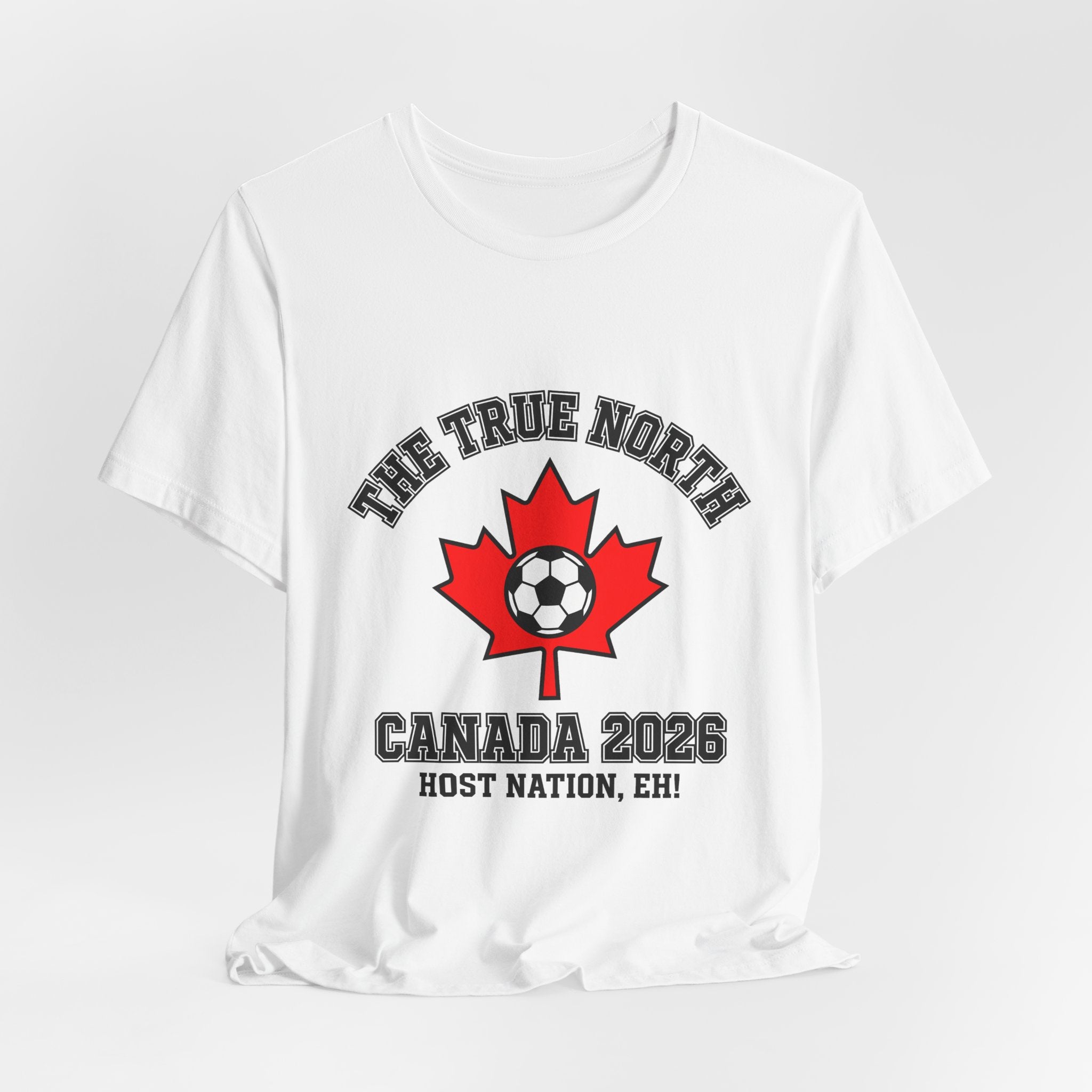 Canada Soccer Fan T-Shirt | Les Rouges Maple Leaf Tee | 2026 Football Gift | Host Nation Canadian Futbol Shirt
