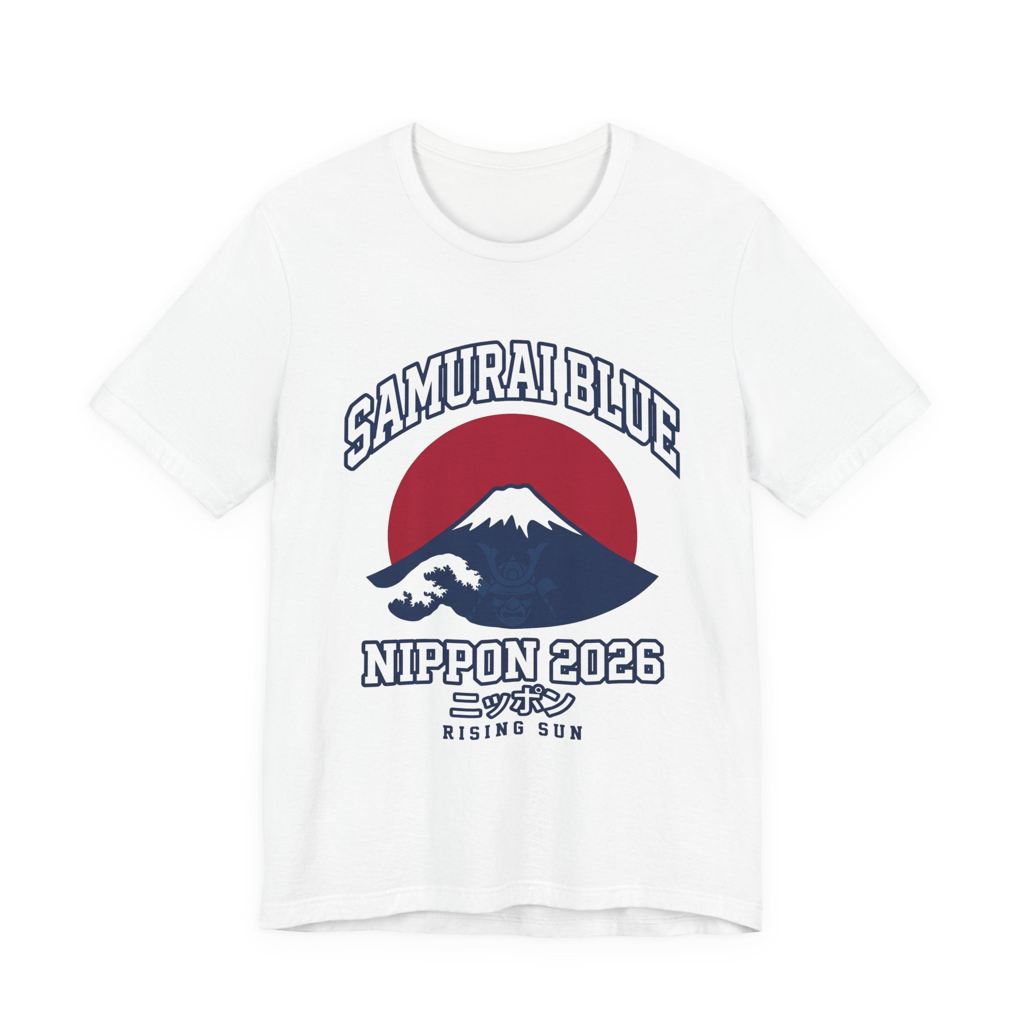 Japan Soccer Fan T-Shirt | Samurai Blue Nippon Tee | 2026 Football Gift | Japanese Wave Ukiyo Futbol Shirt Unisex