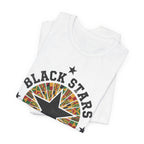 Ghana 2026 Football Fan T-Shirt | Add Your Name & Number | Black Stars Africa's Heartbeat | Black Stars Football Gift | Men Women Soccer Tee