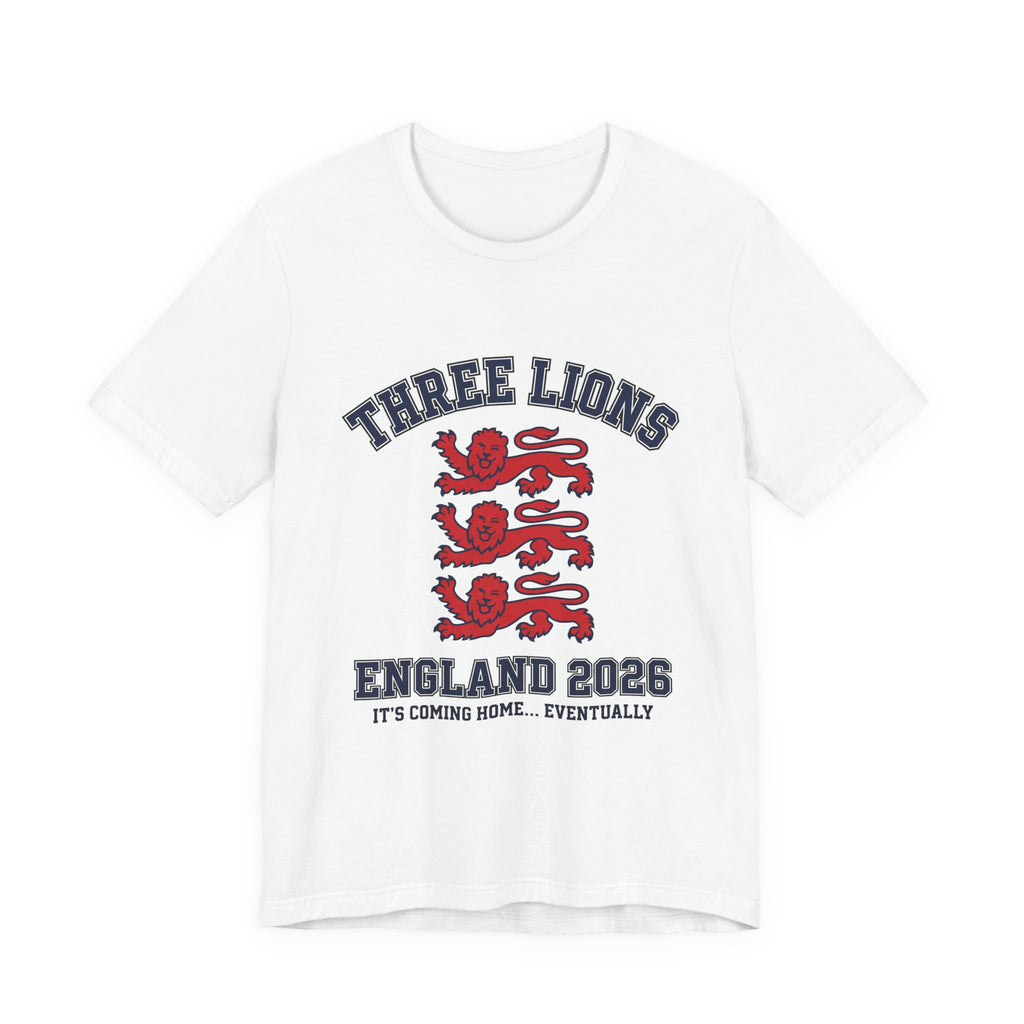 England Soccer Fan T-Shirt | Three Lions Tee | 2026 Football Gift | St George Cross Footy Shirt Men Women Unisex
