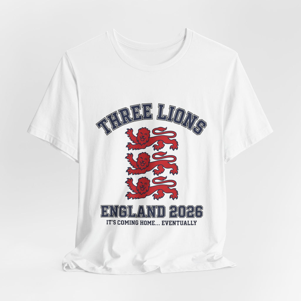 England Soccer Fan T-Shirt | Three Lions Tee | 2026 Football Gift | St George Cross Footy Shirt Men Women Unisex