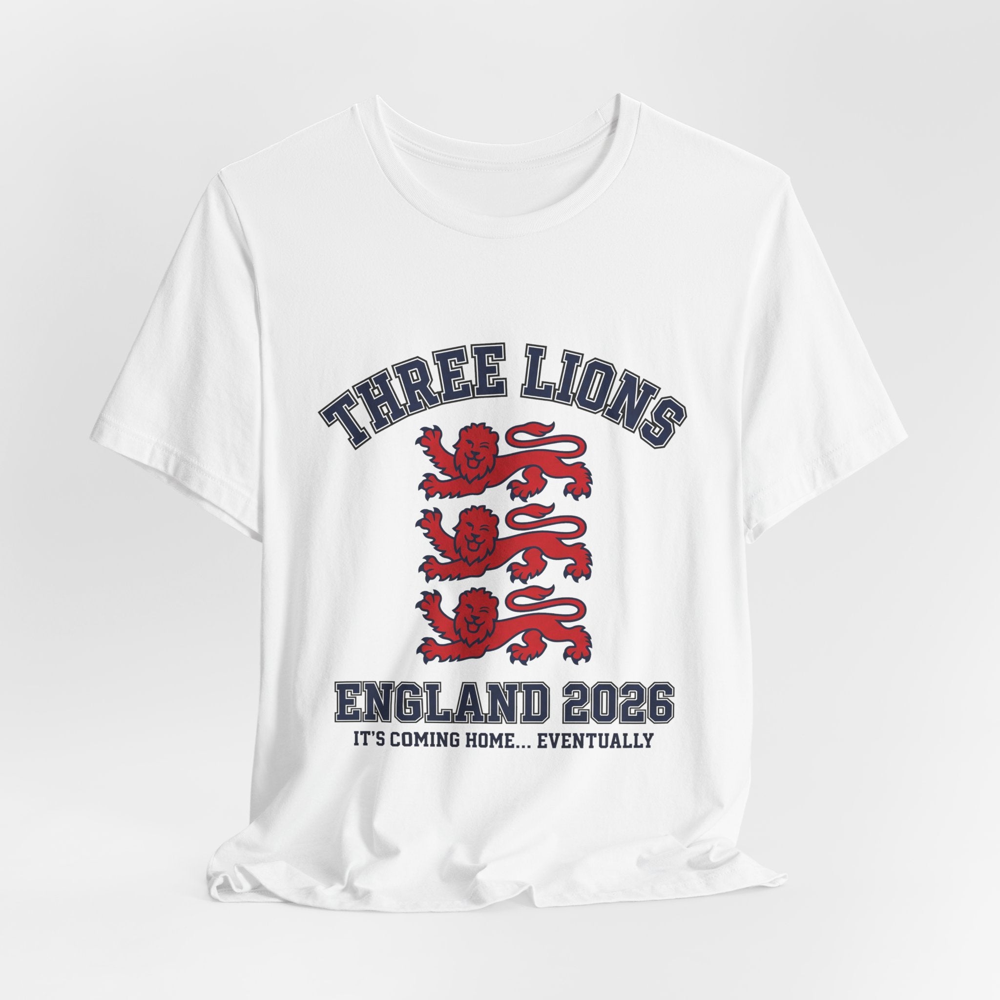 England Soccer Fan T-Shirt | Three Lions Tee | 2026 Football Gift | St George Cross Footy Shirt Men Women Unisex